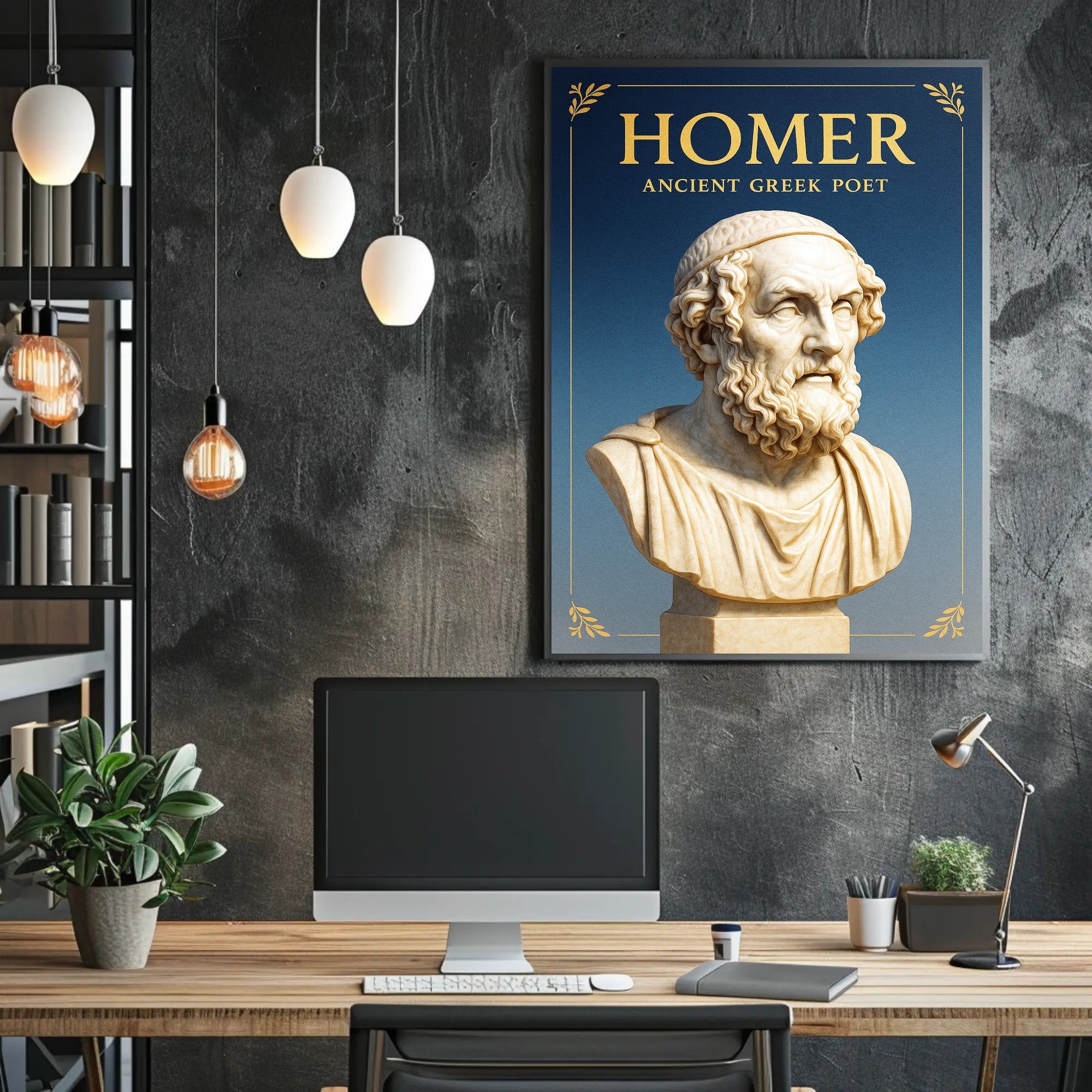 Homer Ancient Greek Poet Poster PosterGoat