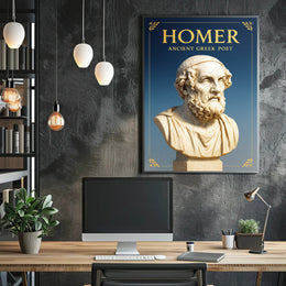 Homer Ancient Greek Poet Poster PosterGoat