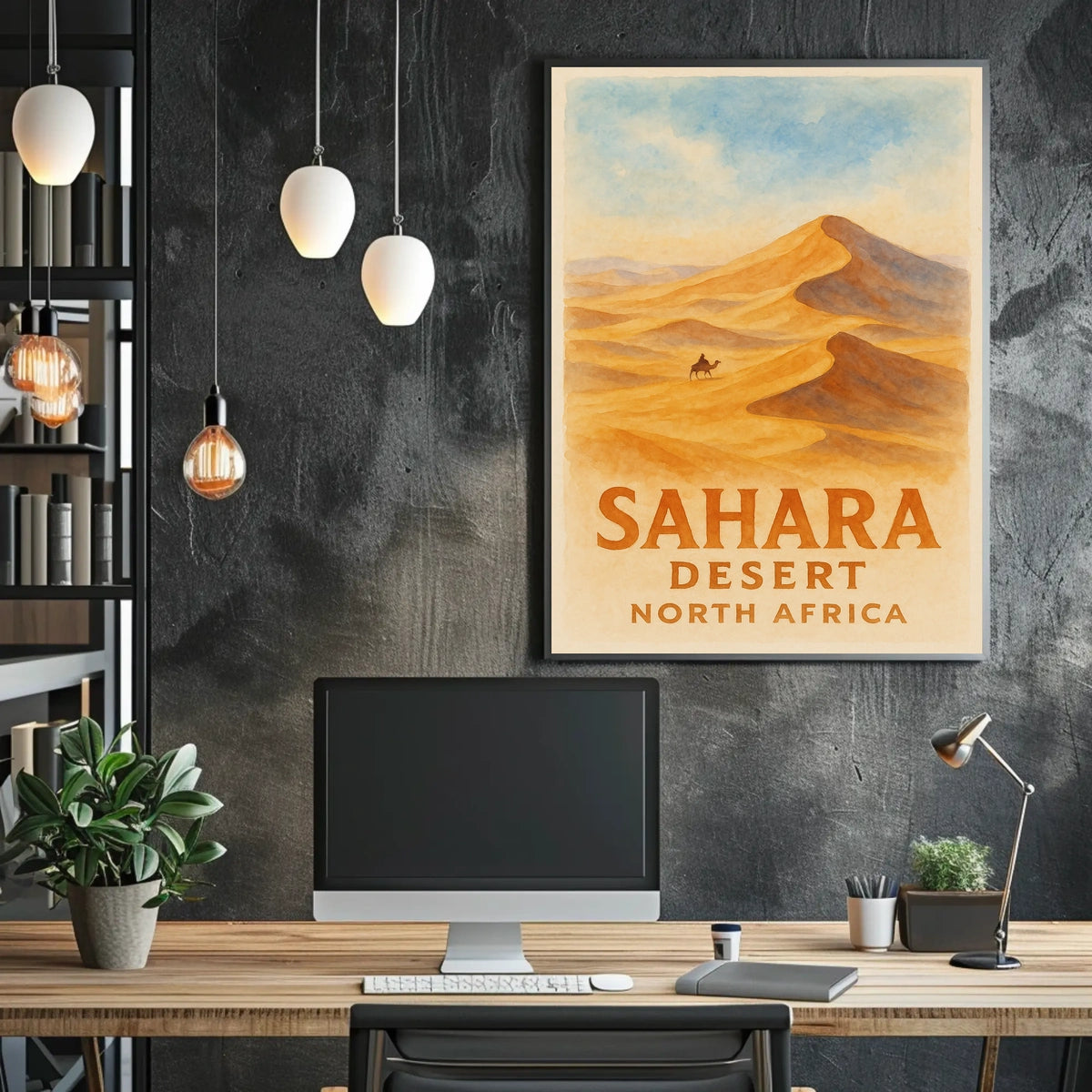 Timeless Sahara Desert Adventure Vintage Poster