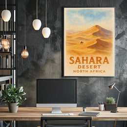 Timeless Sahara Desert Adventure Vintage Poster