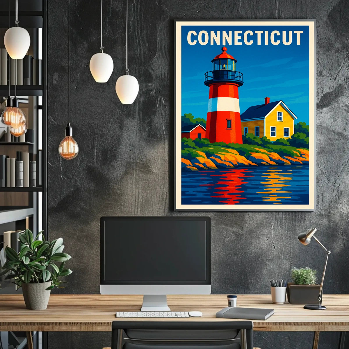 Connecticut Lighthouse Poster