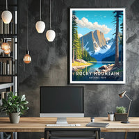 Rocky Mountain National Park Scenic Poster Print