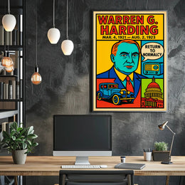 Warren G. Harding Return to Normalcy Poster PosterGoat