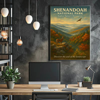 Shenandoah National Park Serene Autumn Scene National Park Poster