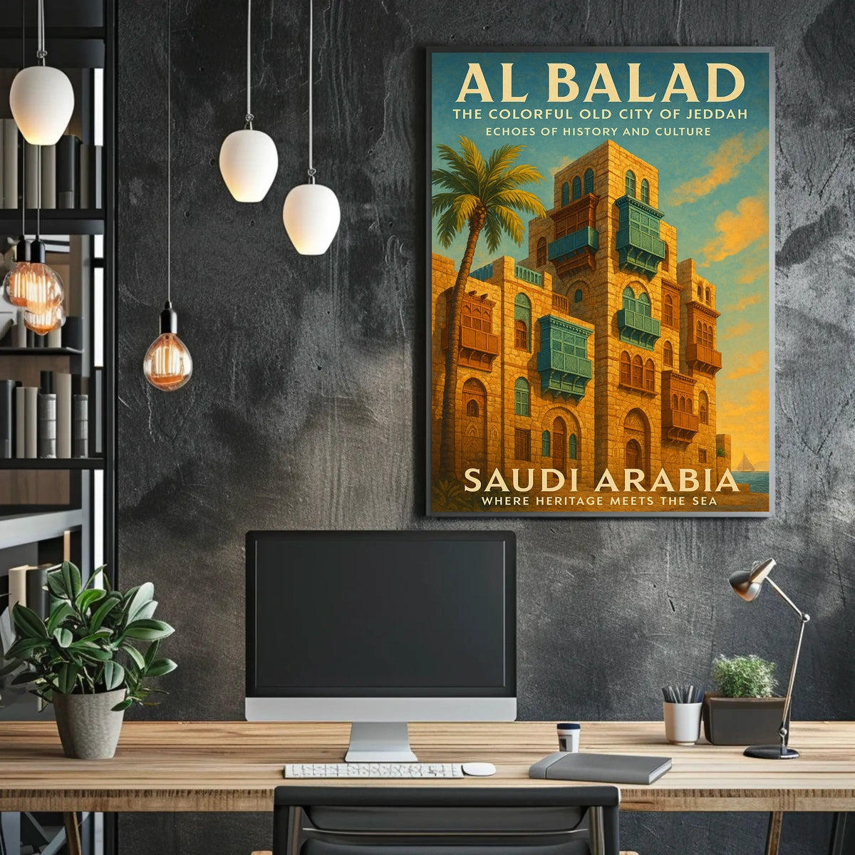 Al Balad The Colorful Old City Of Poster
