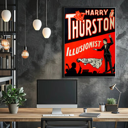 Harry Thurston Illusionist Vintage Magic Poster