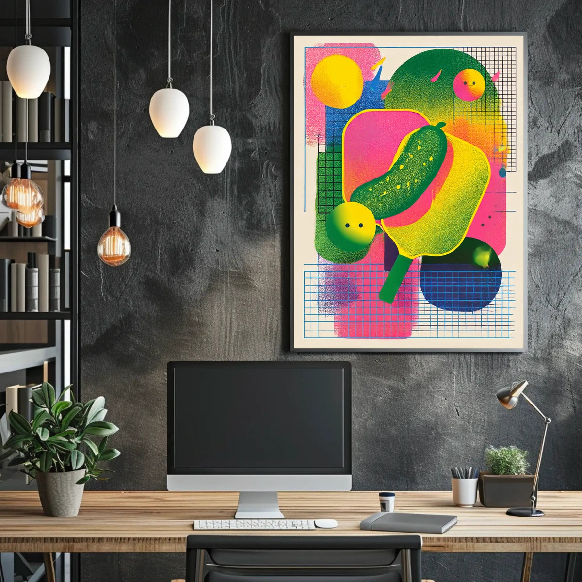 Vibrant Abstract Composition Poster