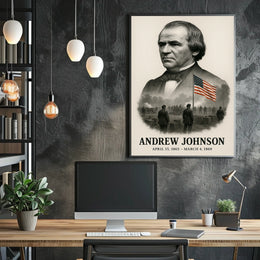Andrew Johnson 17th President of the United States Reflections Poster