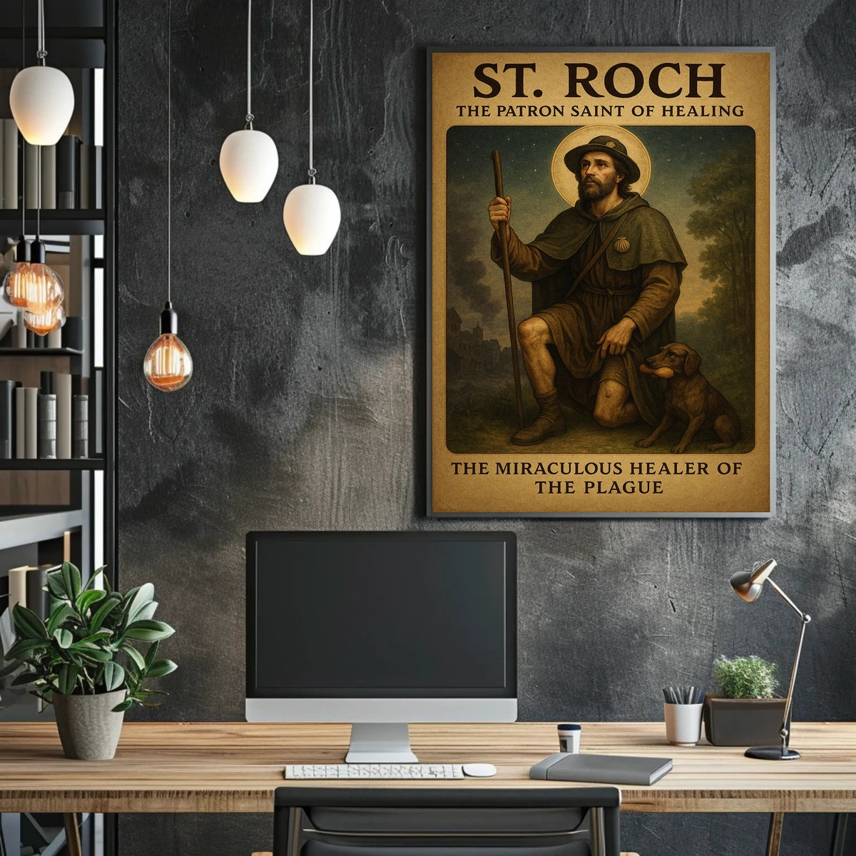 St. Roch The Patron Saint of Healing Poster