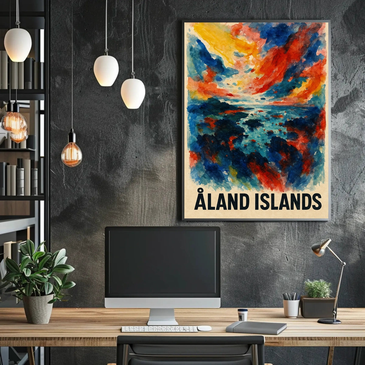 Åland Islands A Vibrant Landscape Poster