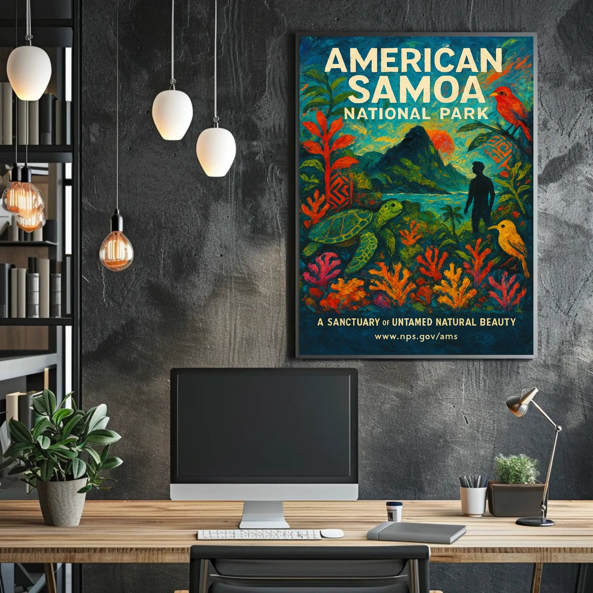 American Samoa Paradise National Park Poster