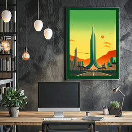 Futuristic Cityscape Poster