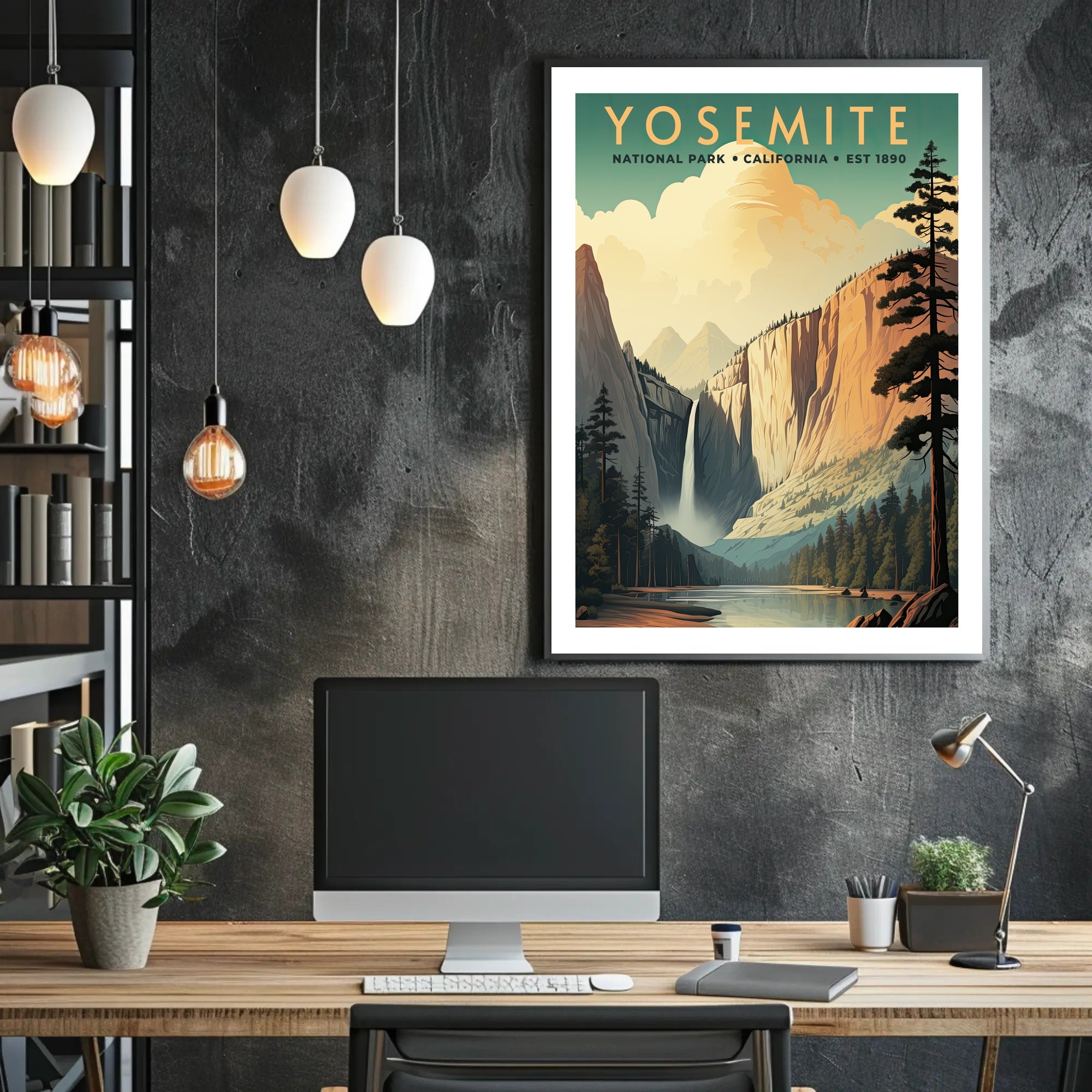 Yosemite National Park Vintage Poster Print