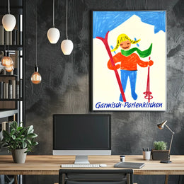 Garmisch-Partenkirchen Winter Fun Poster