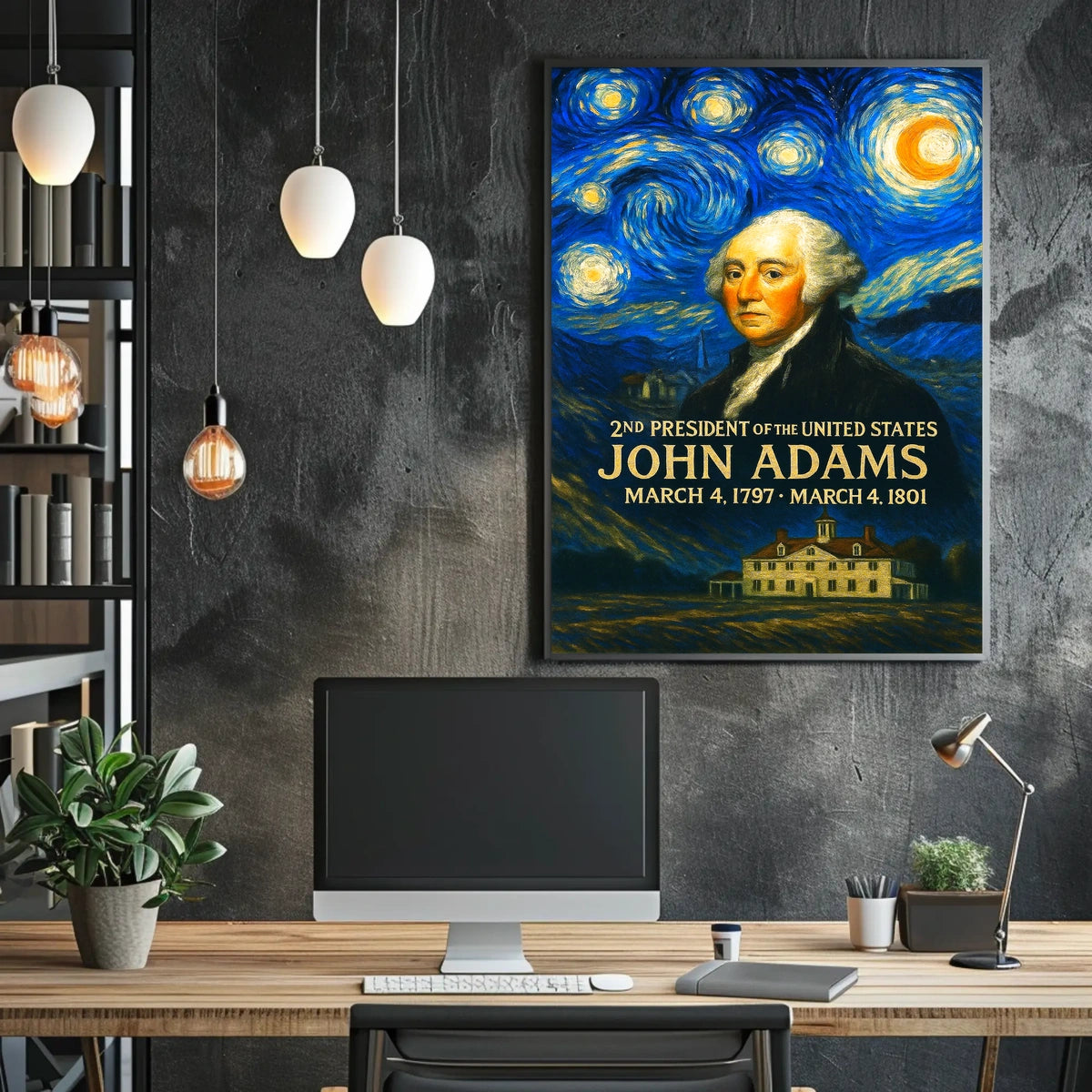 John Adams 2nd President of the United States Presidential Masterpiece Series Poster