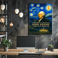 John Adams 2nd President of the United States Presidential Masterpiece Series Poster
