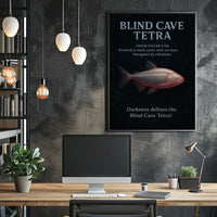 Blind Cave Tetra Poster