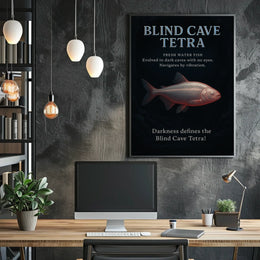 Blind Cave Tetra Poster