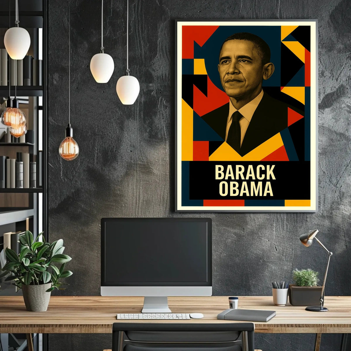 Barack Obama 44th President of the United States Abstract Pop Poster