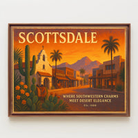 Scottsdale Southwestern Charm Travel Poster