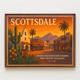 Scottsdale Southwestern Charm Travel Poster