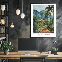 Tropical Pathway in Rio de Janeiro Poster PosterGoat