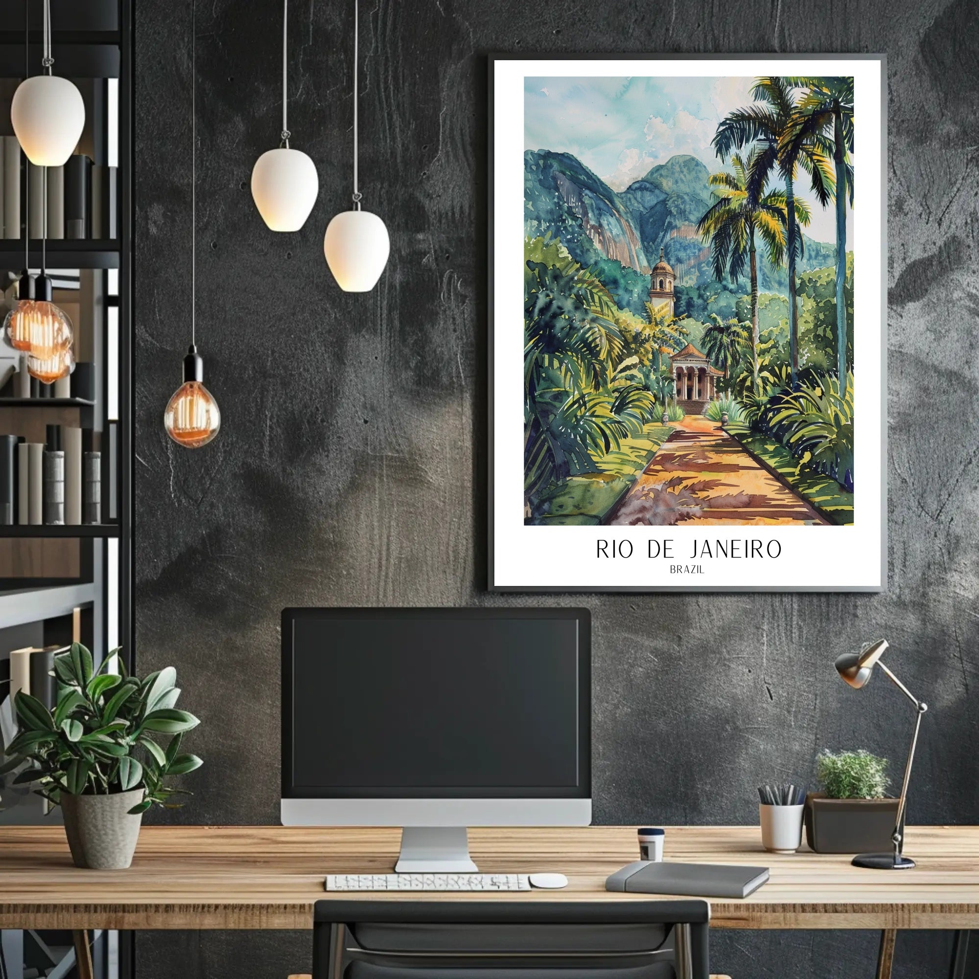 Tropical Pathway in Rio de Janeiro Poster PosterGoat