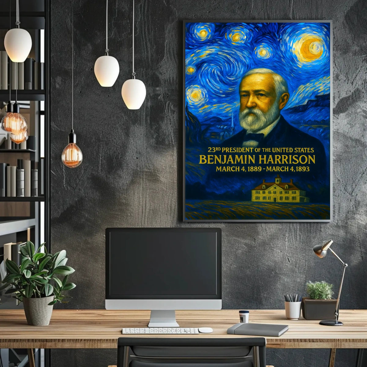 Benjamin Harrison 23rd President of the United States Presidential Masterpiece Series Poster