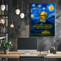 Benjamin Harrison 23rd President of the United States Presidential Masterpiece Series Poster