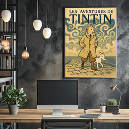 Les Aventures De Tintin Poster
