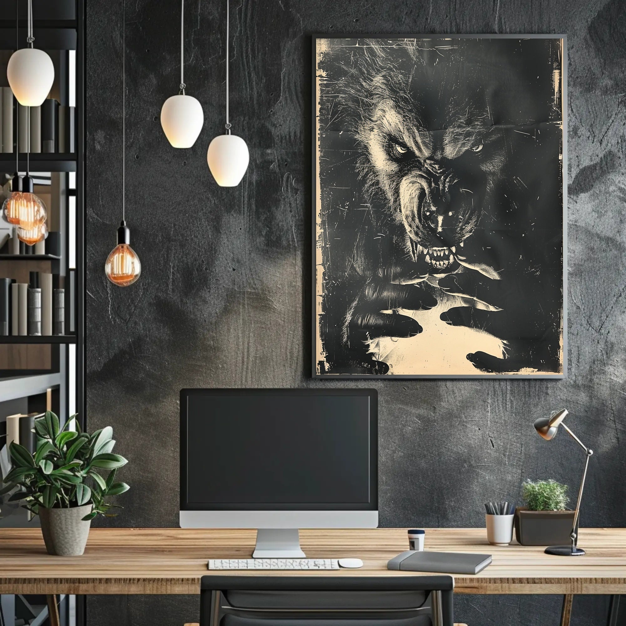 The Beast Within Art Print Poster for Home Decor and Wall Art PosterGoat