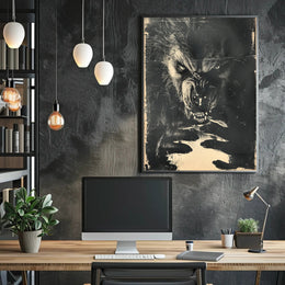 The Beast Within Art Print Poster for Home Decor and Wall Art PosterGoat