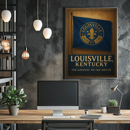 Louisville Kentucky Gateway Cityscape Photography Poster