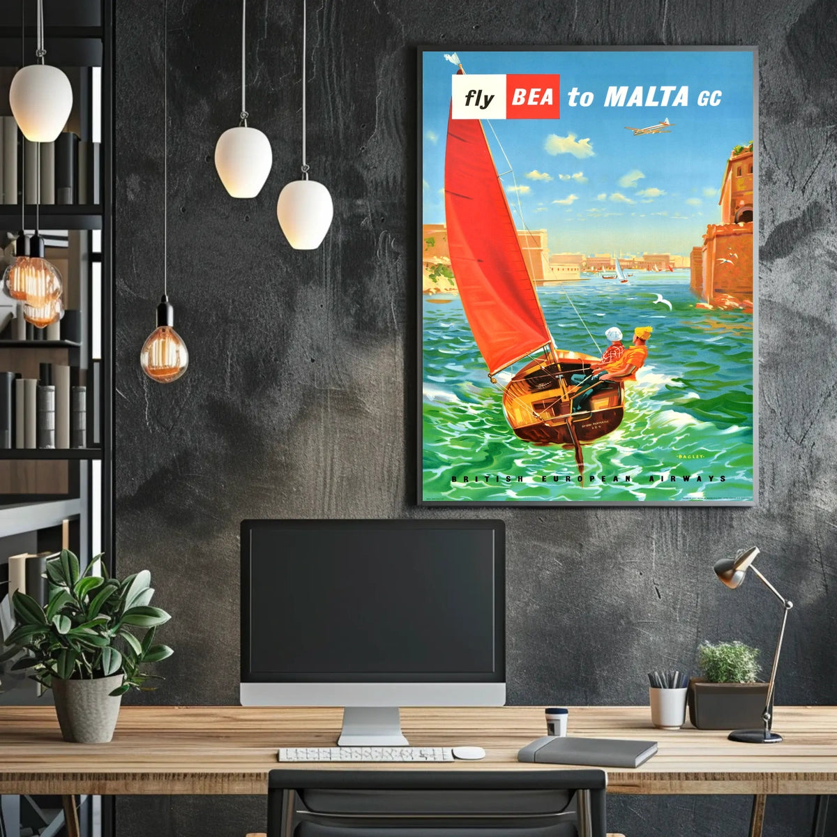 Fly Bea To Malta Poster