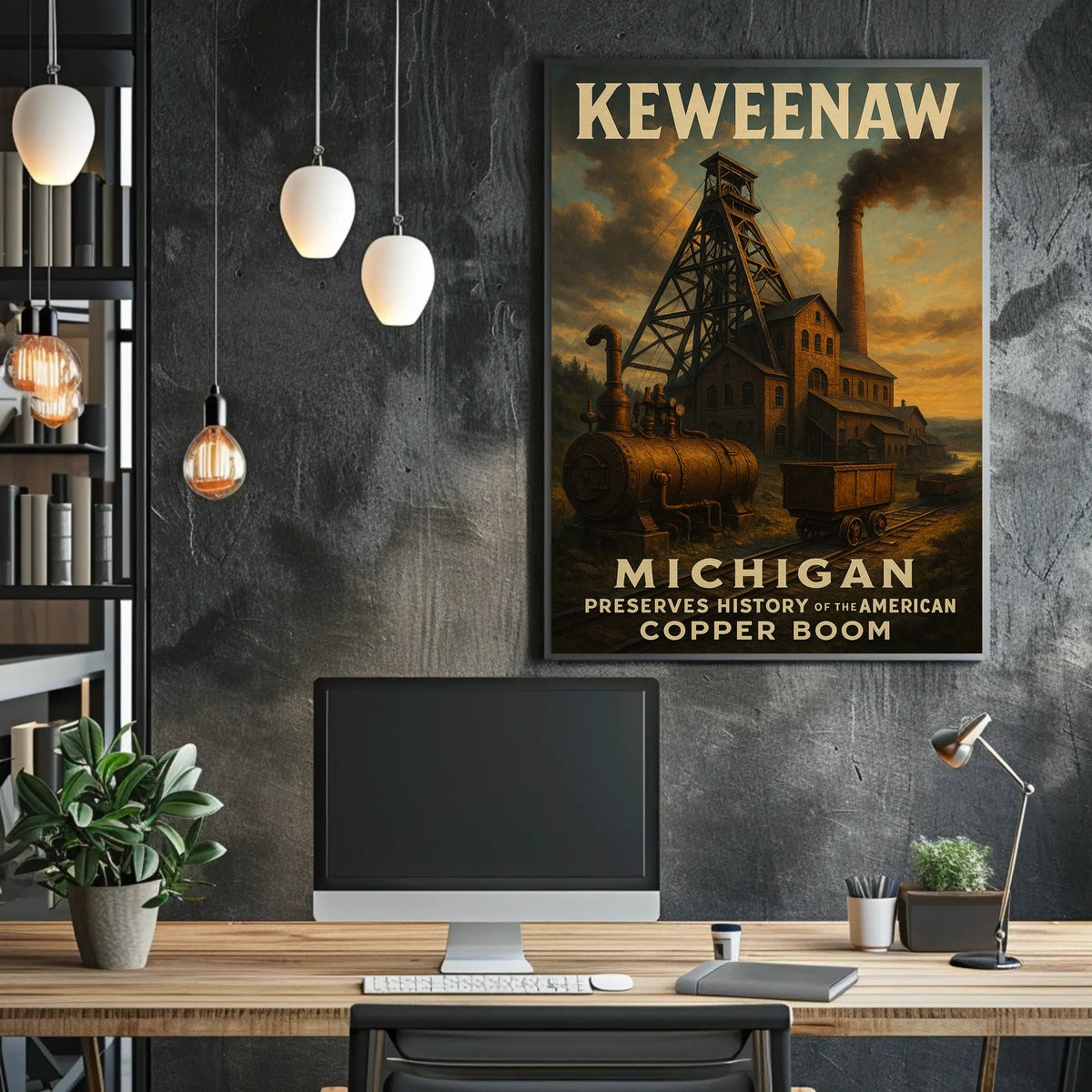 MichiganS Copper Boom Poster