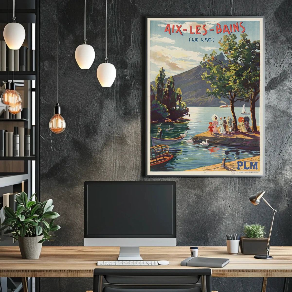 Aix-Les-Bains Le Lac Poster