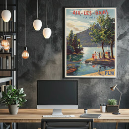 Aix-Les-Bains Le Lac Poster