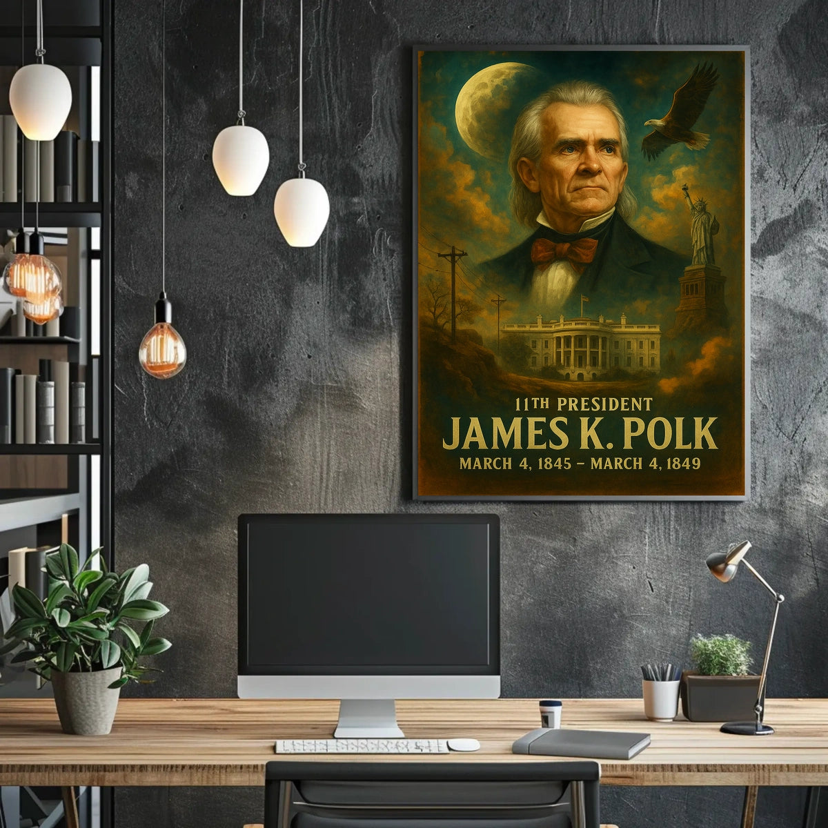 James K. Polk 11Th President Poster