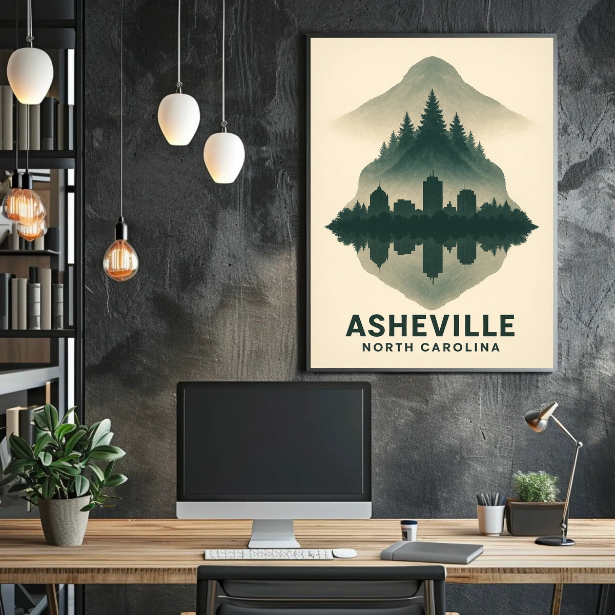 Asheville Reflections Poster