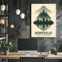 Asheville Reflections Poster