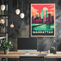 Manhattan Skyline Poster