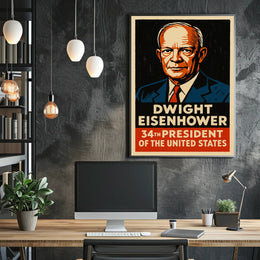Dwight Eisenhower 34th President Poster