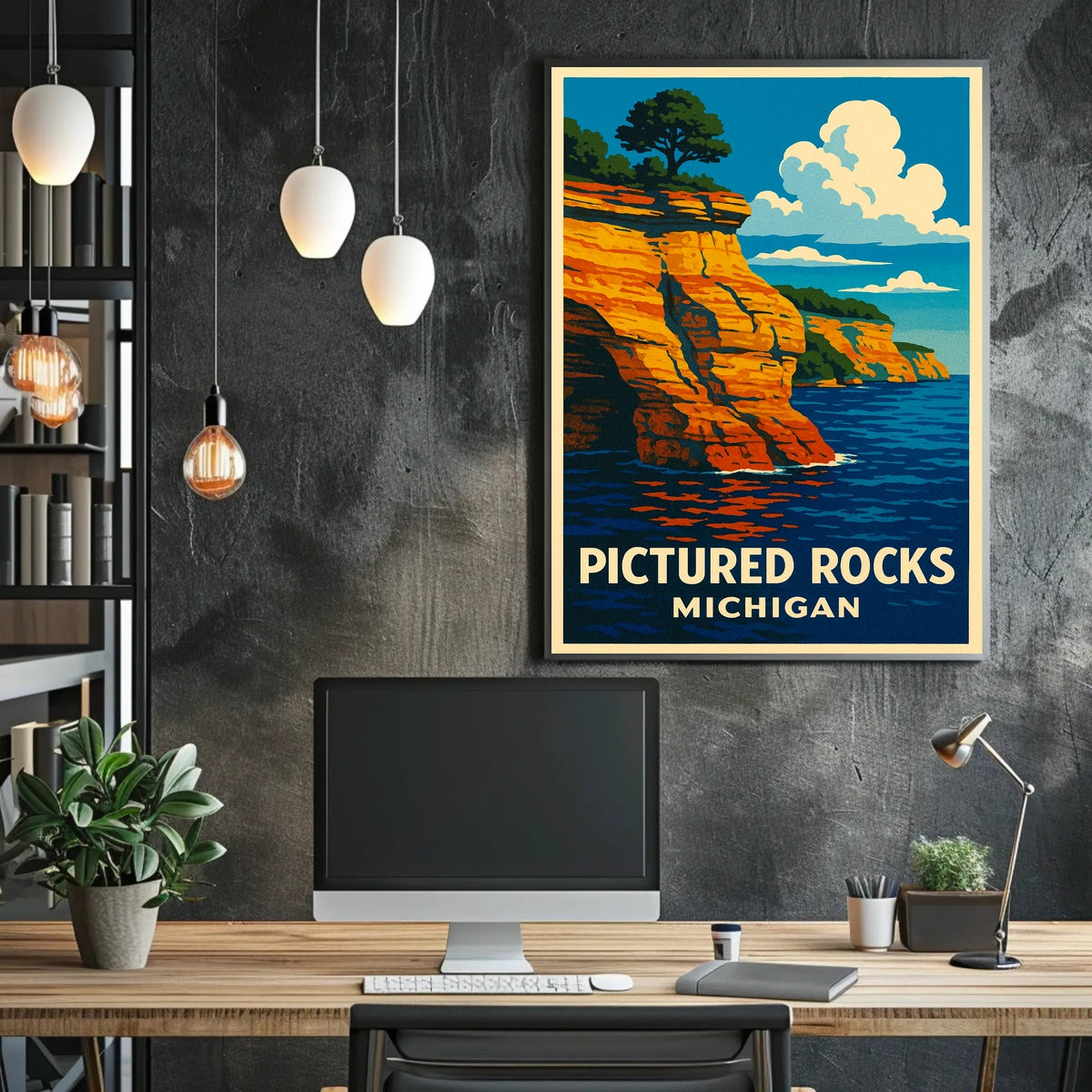 Pictured Rocks, Michigan Poster