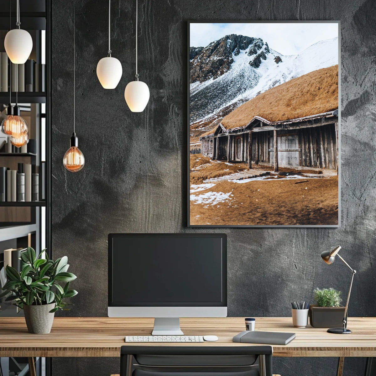 Rustic Mountain Retreat Poster