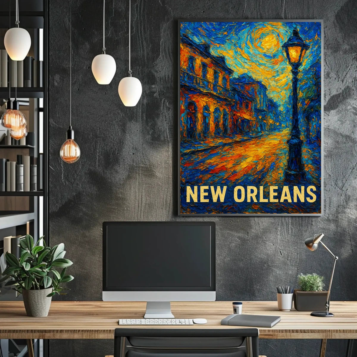 New Orleans Nightscape Poster