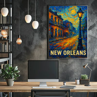New Orleans Nightscape Poster