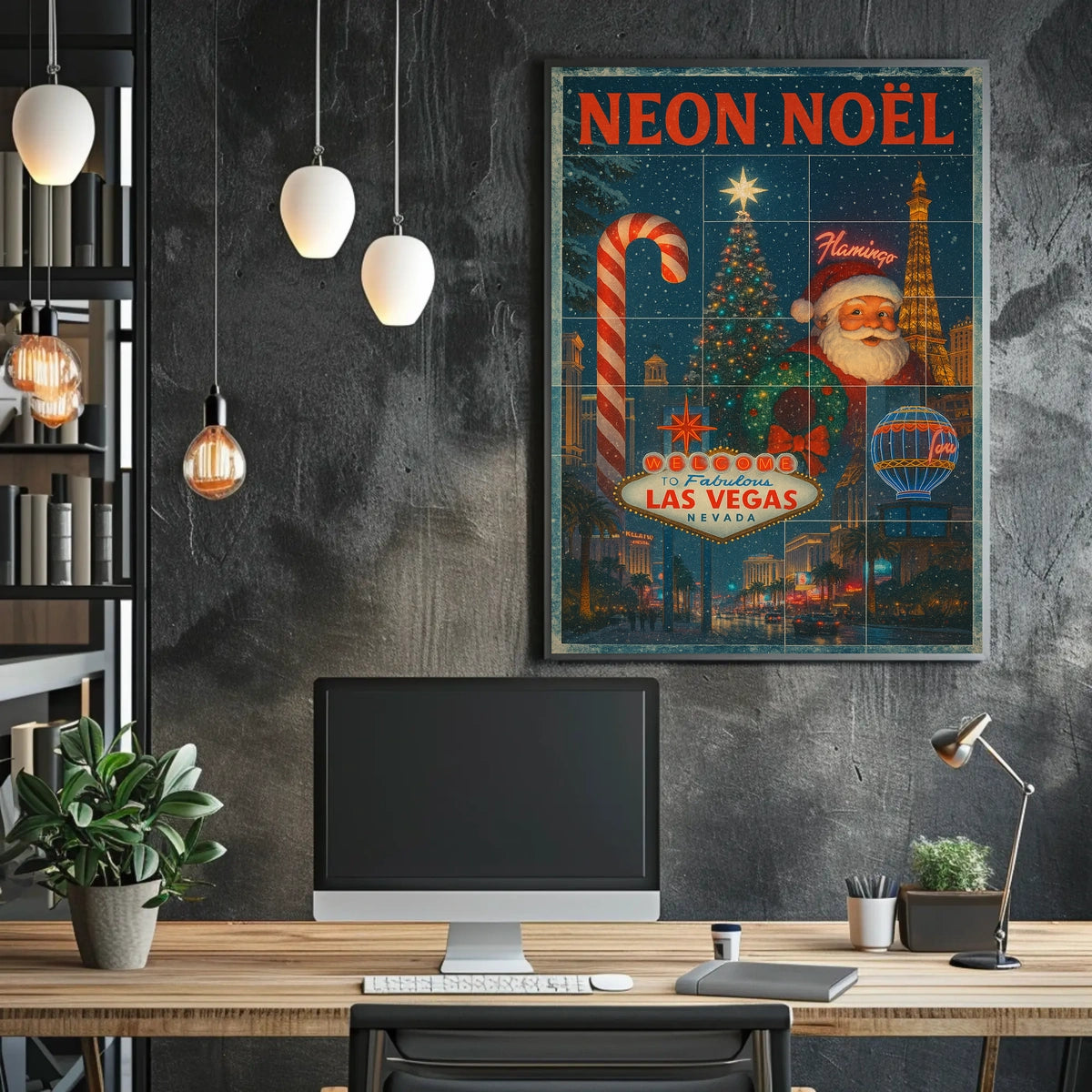 Neon Noël In Las Vegas Poster