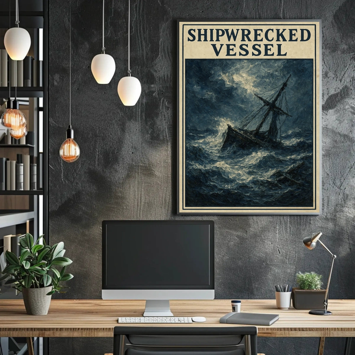 Shipwrecked Vessel Poster
