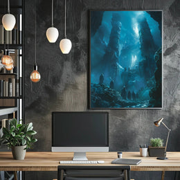 Mystical Underwater Ruins Fantasy or Mythology Poster PosterGoat