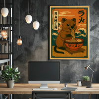 Quokka Ramen Delight Poster